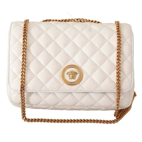 versace crossbody bag white|Versace shoulder bags for women.